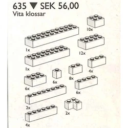 Extra Bricks in White 635