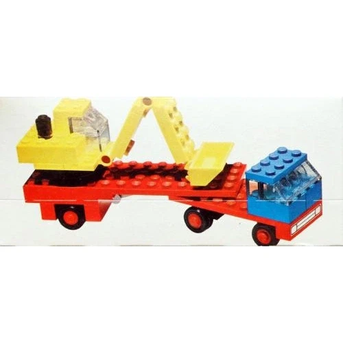 LEGO® Legoland Low loader with excavator 649 (1/1) LEGO® Legoland Low loader with excavator 649 (1/1)