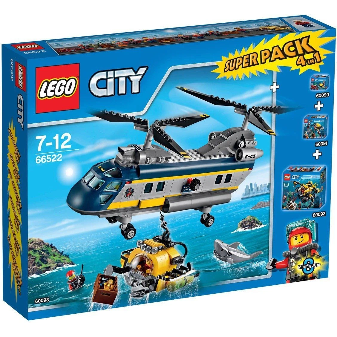 LEGO® City Deep Sea Explorers Super Pack 4-in-1 66522 (1/1) LEGO® City Deep Sea Explorers Super Pack 4-in-1 66522 (1/1)