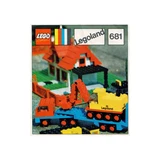 LEGO® Legoland Low loader with 4 wheel excavator 681 (1/1)
