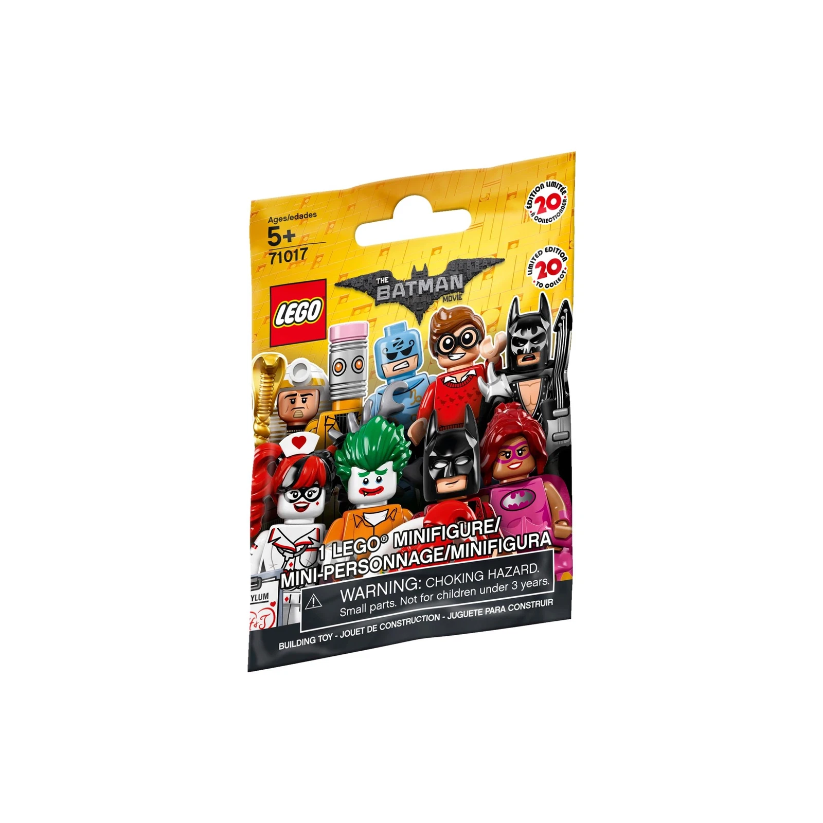 LEGO® Collectable Minifigures Minifigures - Série THE Lego BATMAN MOVIE 71017 (1/17) LEGO® Collectable Minifigures Minifigures - Série THE Lego BATMAN MOVIE 71017 (1/17)