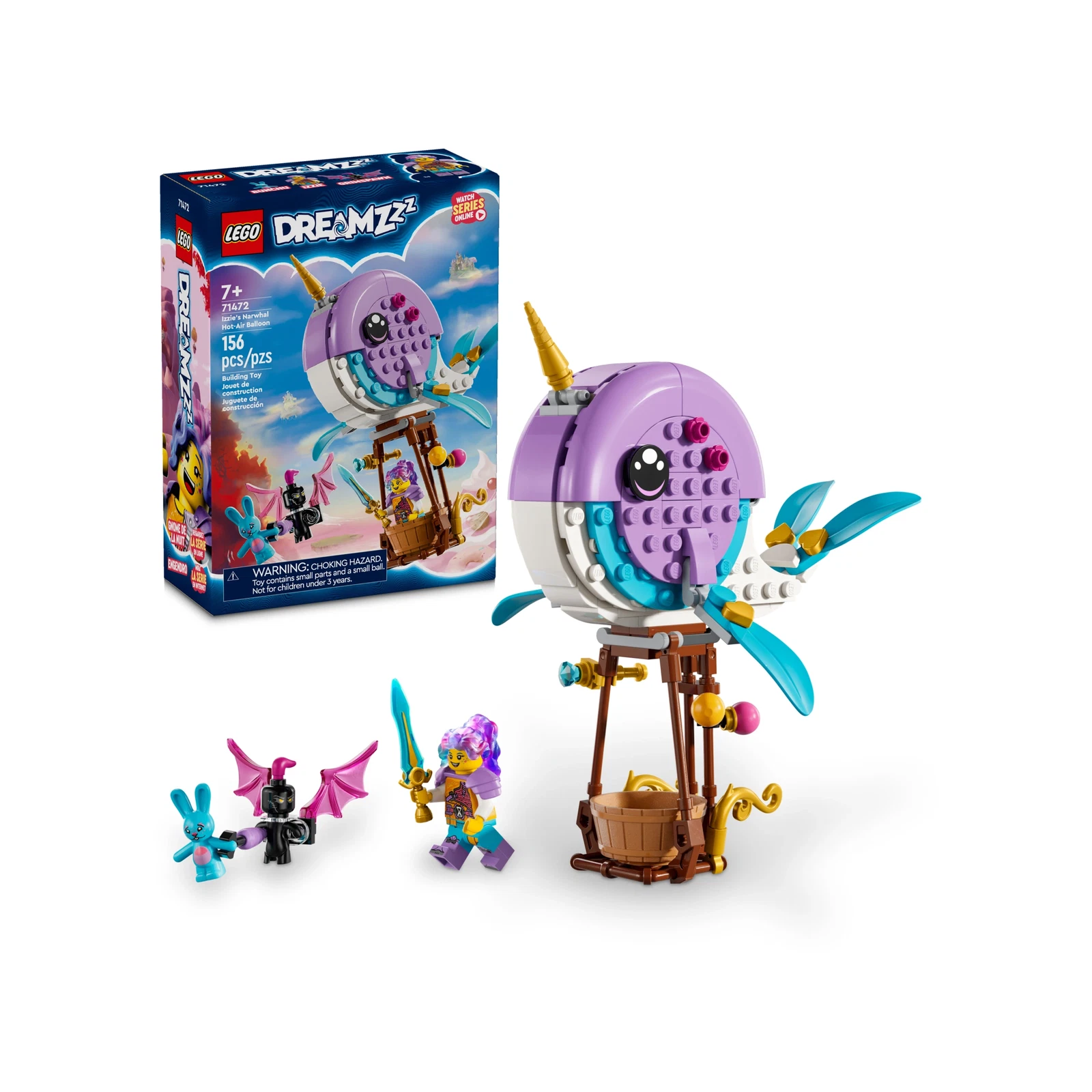 LEGO® DREAMZzz Izzie's Narwhal Hot-Air Balloon 71472 (1/10) LEGO® DREAMZzz Izzie's Narwhal Hot-Air Balloon 71472 (1/10)
