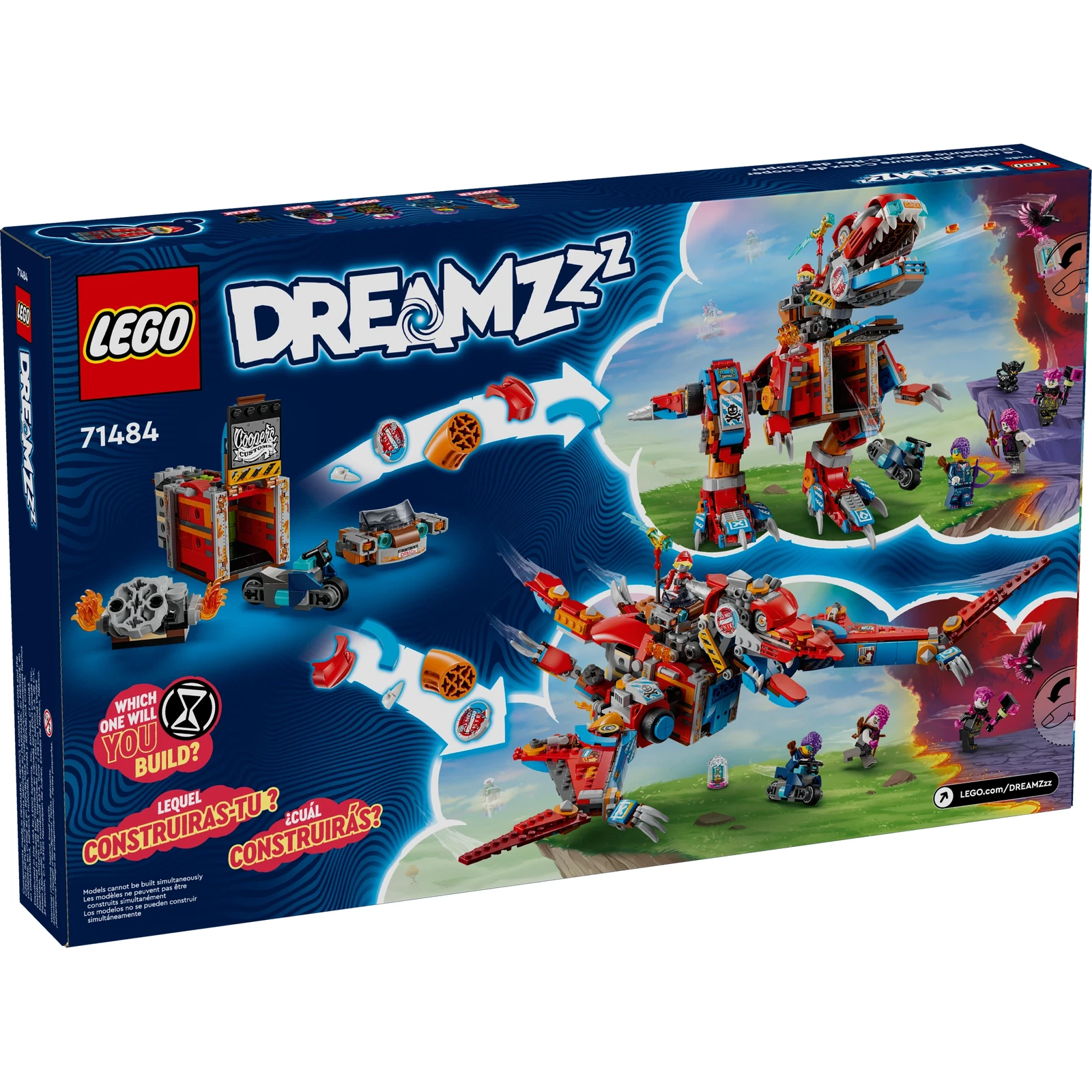 VX－8 LEGO® DREAMZzz™ review: 71484 Cooper's Robot Dinosaur C-Rex | New