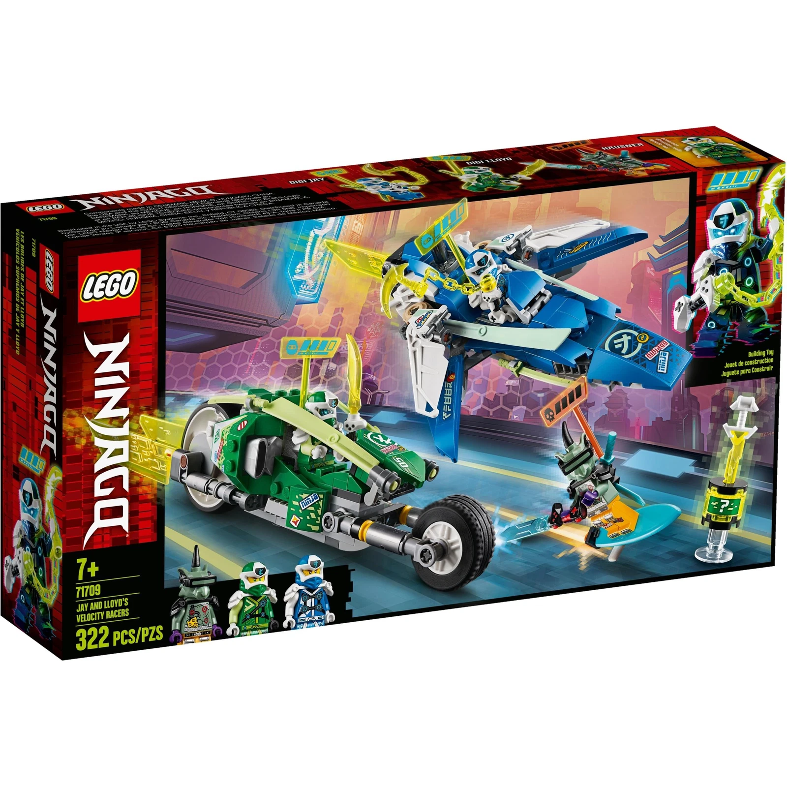 LEGO® NINJAGO Jay and Lloyd's Velocity Racers 71709 (1/10) LEGO® NINJAGO Jay and Lloyd's Velocity Racers 71709 (1/10)
