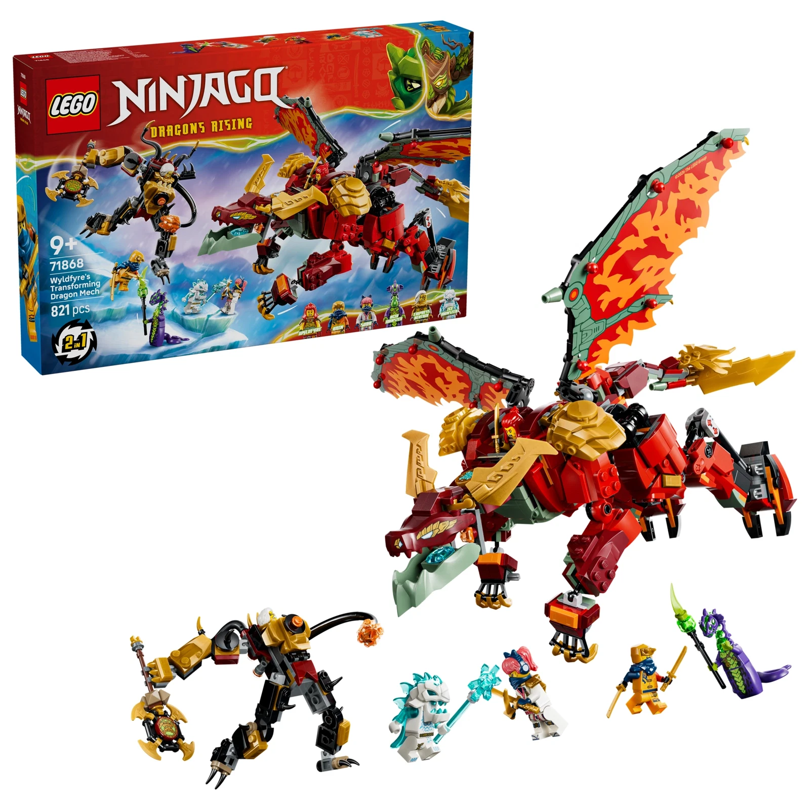 LEGO® NINJAGO® Wyldfyres Drachenmech 71868 (1/17) LEGO® NINJAGO® Wyldfyres Drachenmech 71868 (1/17)