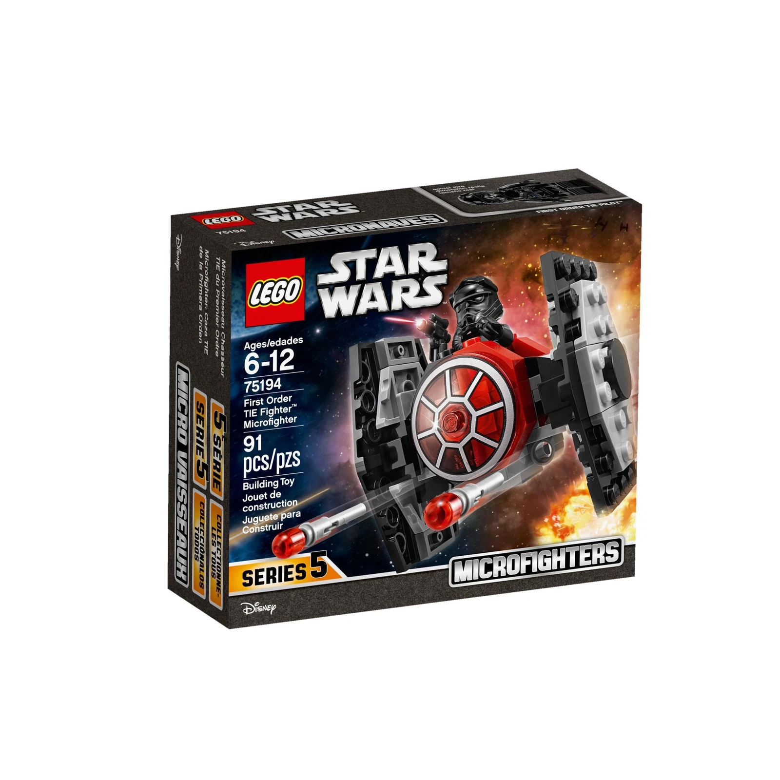 LEGO® Star Wars™ First Order TIE Fighter™ Microfighter 75194 (1/5) LEGO® Star Wars™ First Order TIE Fighter™ Microfighter 75194 (1/5)
