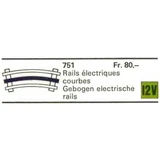 LEGO® Trains 8 Curved 12V Conducting Rails 751 (1/1)