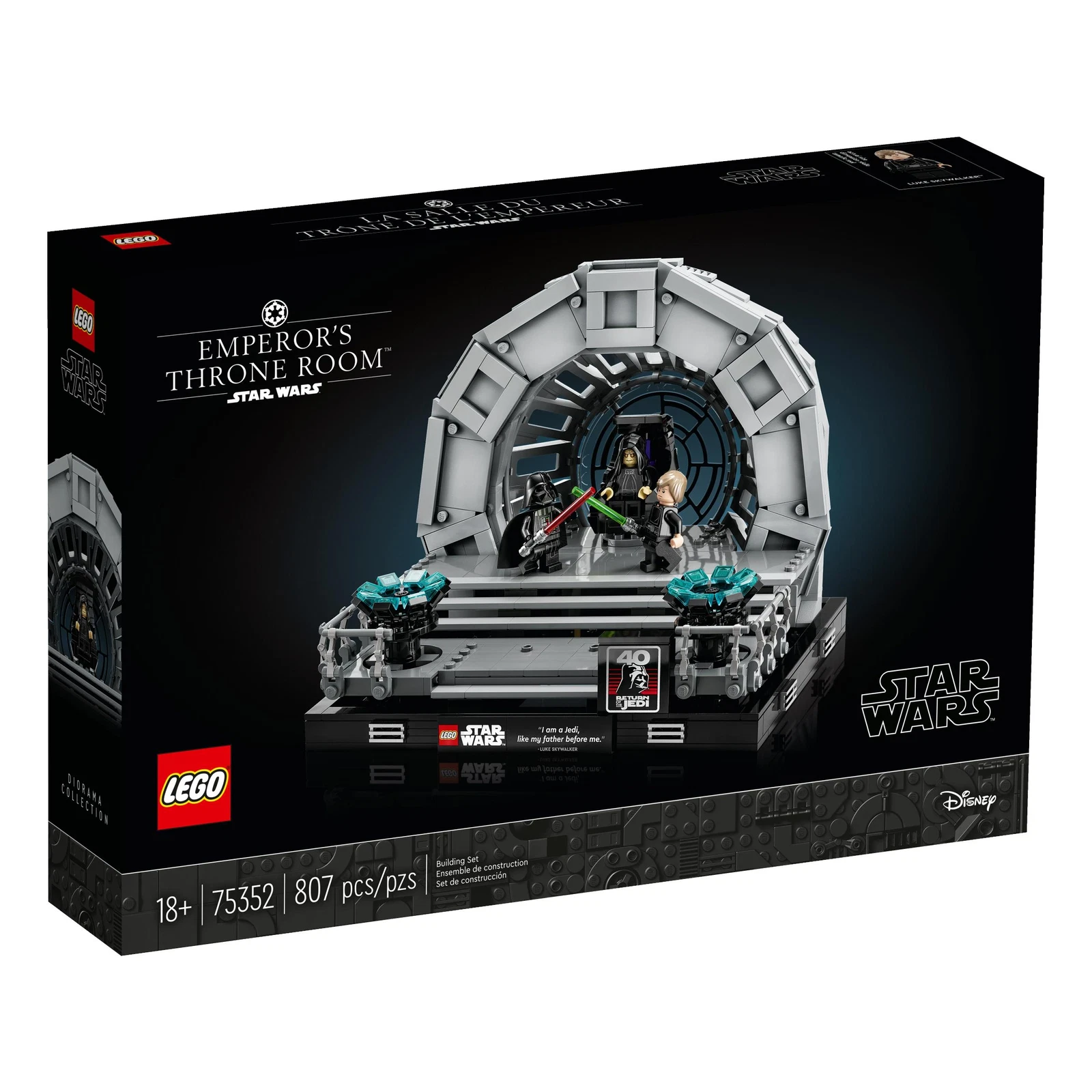 LEGO® Star Wars™ Troonzaal van de keizer diorama 75352 (1/8) LEGO® Star Wars™ Troonzaal van de keizer diorama 75352 (1/8)