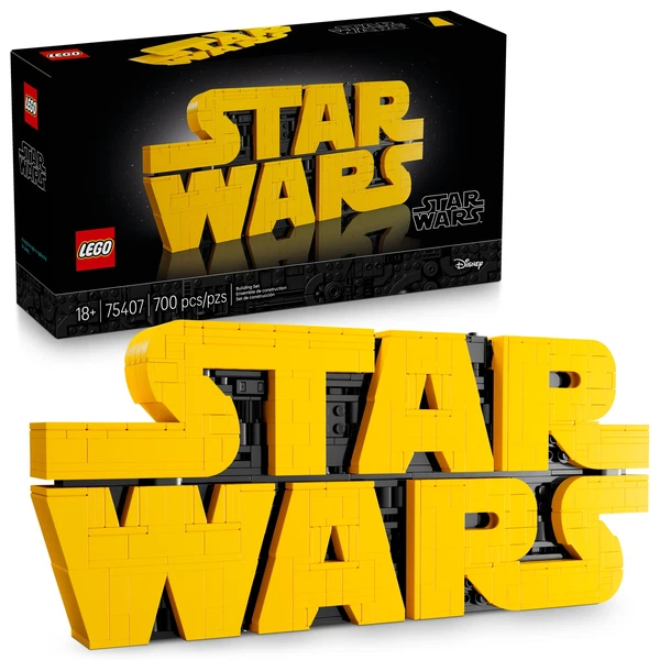 Star Wars Logo aus Lego Steinen