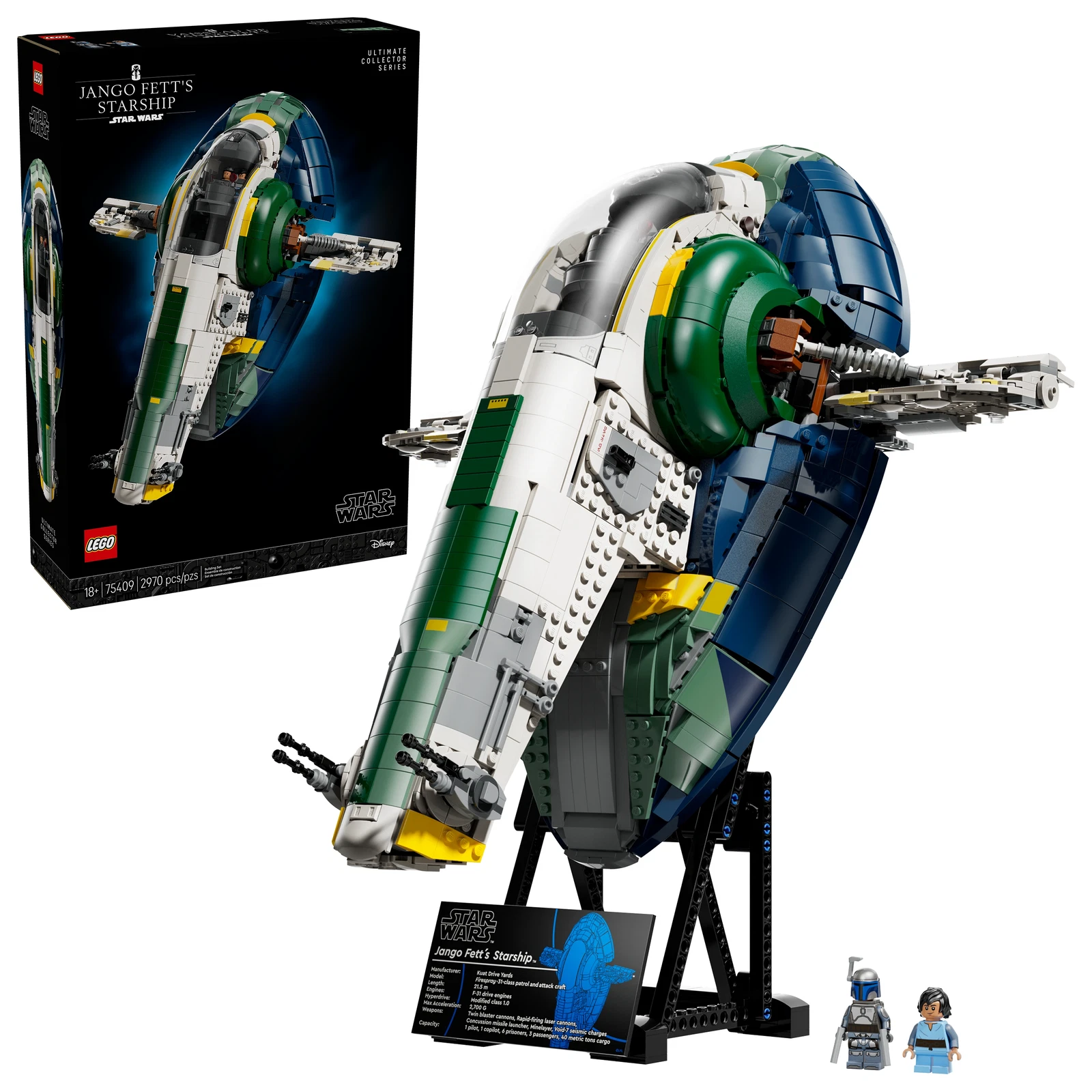 LEGO® Star Wars™ Jango Fett's Firespray-Class Starship 75409 (1/18) LEGO® Star Wars™ Jango Fett's Firespray-Class Starship 75409 (1/18)