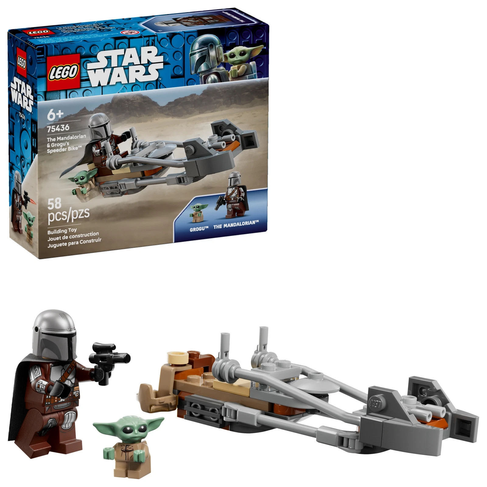 LEGO® Star Wars™ De Mandalorian en Grogu's speederbike 75436 (1/11) LEGO® Star Wars™ De Mandalorian en Grogu's speederbike 75436 (1/11)