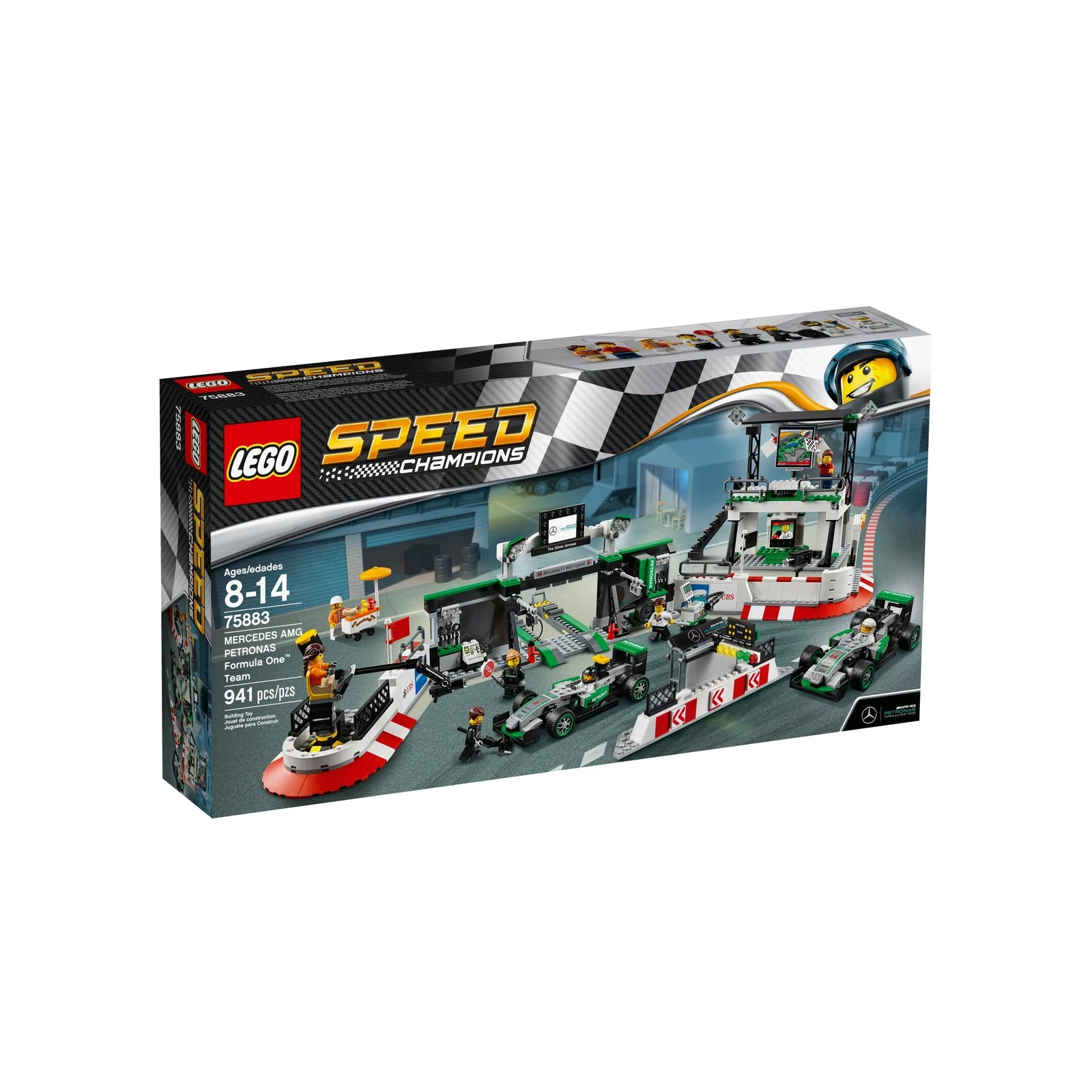 LEGO® Speed Champions MERCEDES AMG PETRONAS Formula One™ Team 75883 (1/11) LEGO® Speed Champions MERCEDES AMG PETRONAS Formula One™ Team 75883 (1/11)