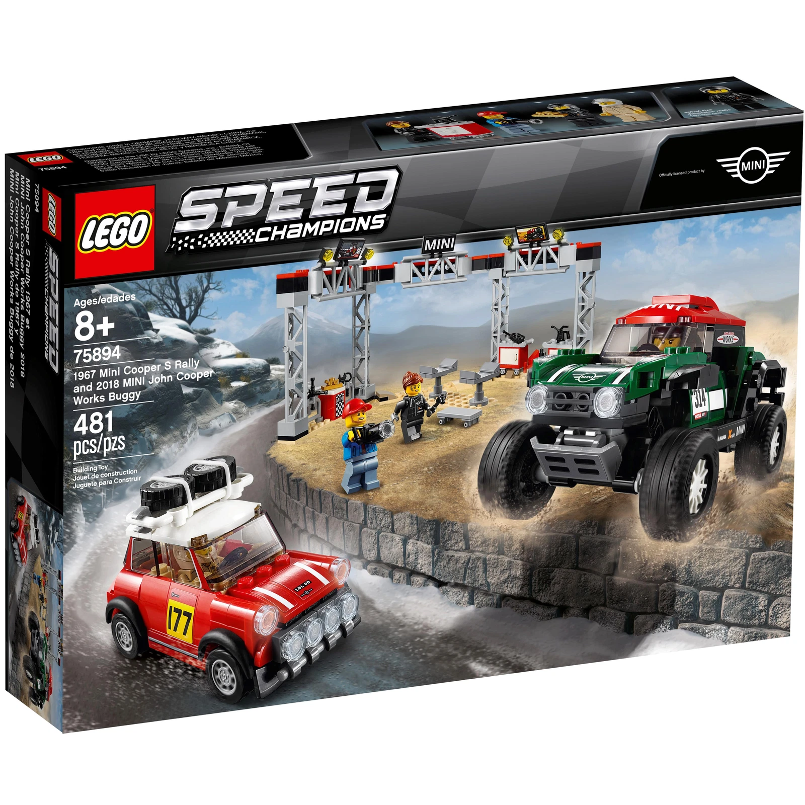 LEGO® Speed Champions Mini Cooper S Rally 1967 et Mini John Cooper Works Buggy 2018 75894 (1/14) LEGO® Speed Champions Mini Cooper S Rally 1967 et Mini John Cooper Works Buggy 2018 75894 (1/14)
