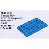 LEGO® Gear Storage Tray Blue 758 (1/1)