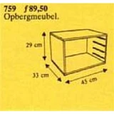 LEGO® Gear Storage Cabinet 759 (1/1) LEGO® Gear Storage Cabinet 759 (1/1)