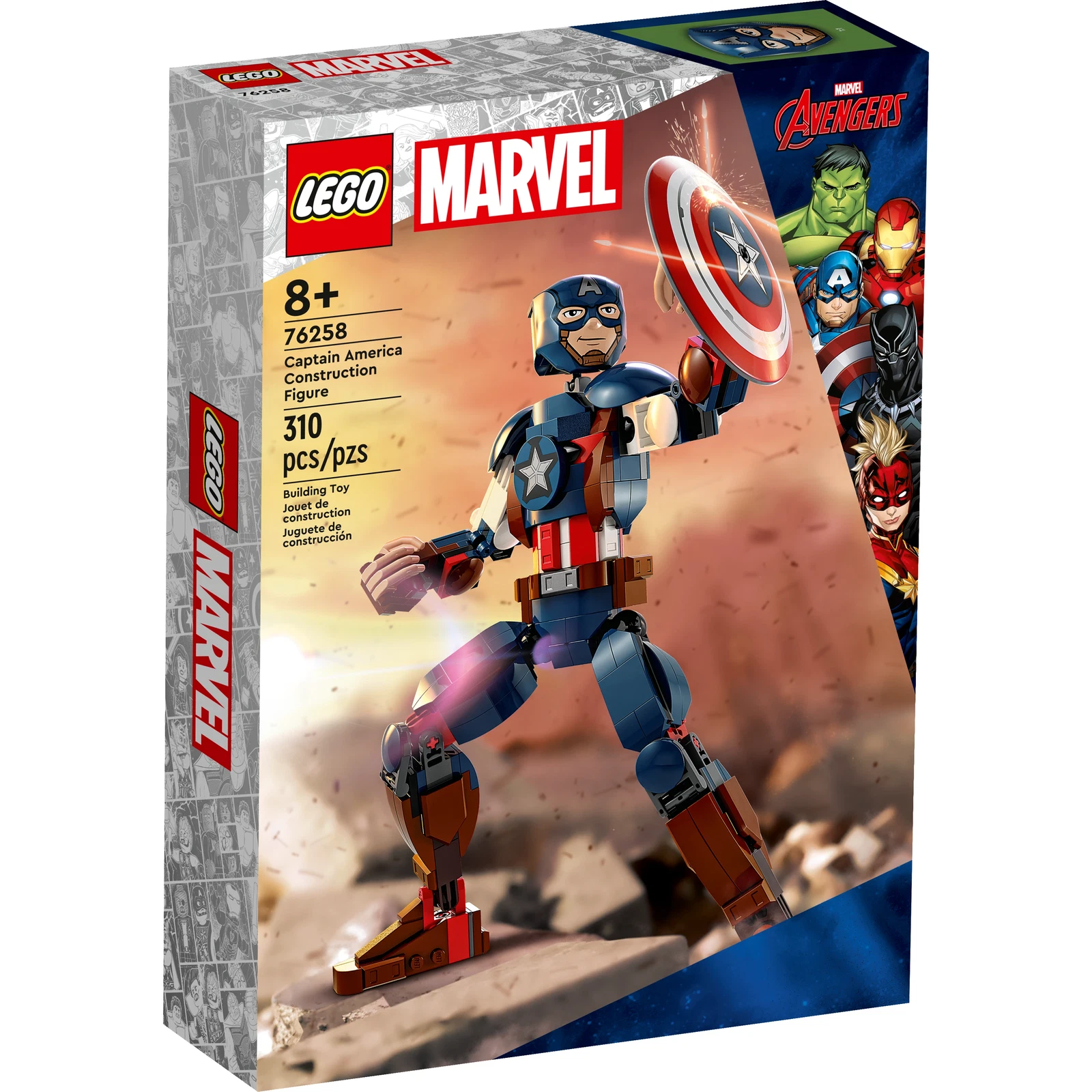 LEGO® Marvel Super Heroes Captain America Construction Figure 76258 (1/6) LEGO® Marvel Super Heroes Captain America Construction Figure 76258 (1/6)