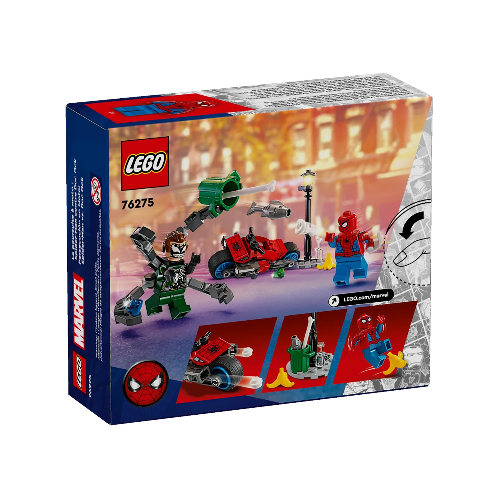 LEGO® Motorrad-Verfolgungsjagd: Spider-Man vs. Doc Ock 76275