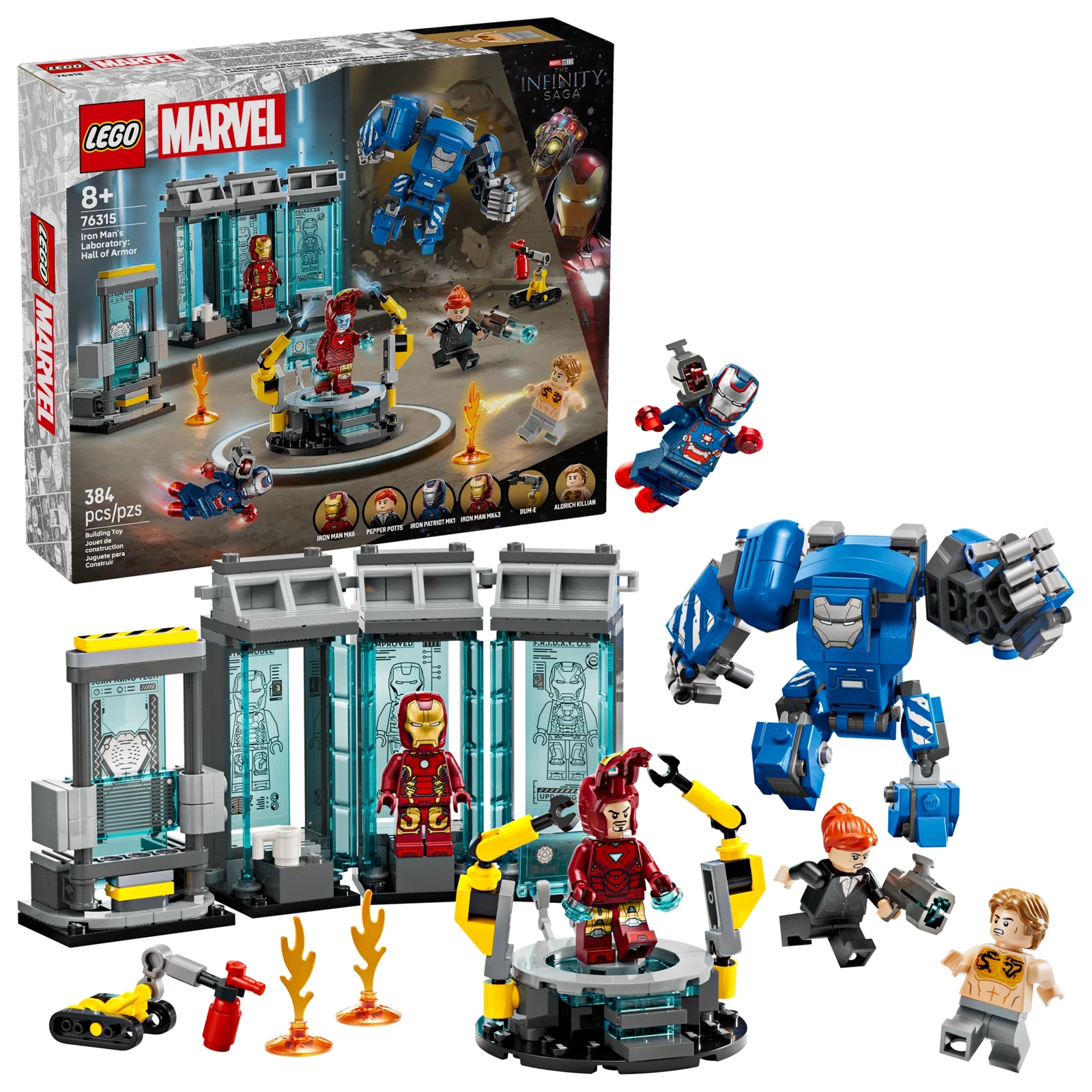 LEGO® Marvel Super Heroes Iron Mans Labor: Halle der Rüstungen 76315 (1/11) LEGO® Marvel Super Heroes Iron Mans Labor: Halle der Rüstungen 76315 (1/11)
