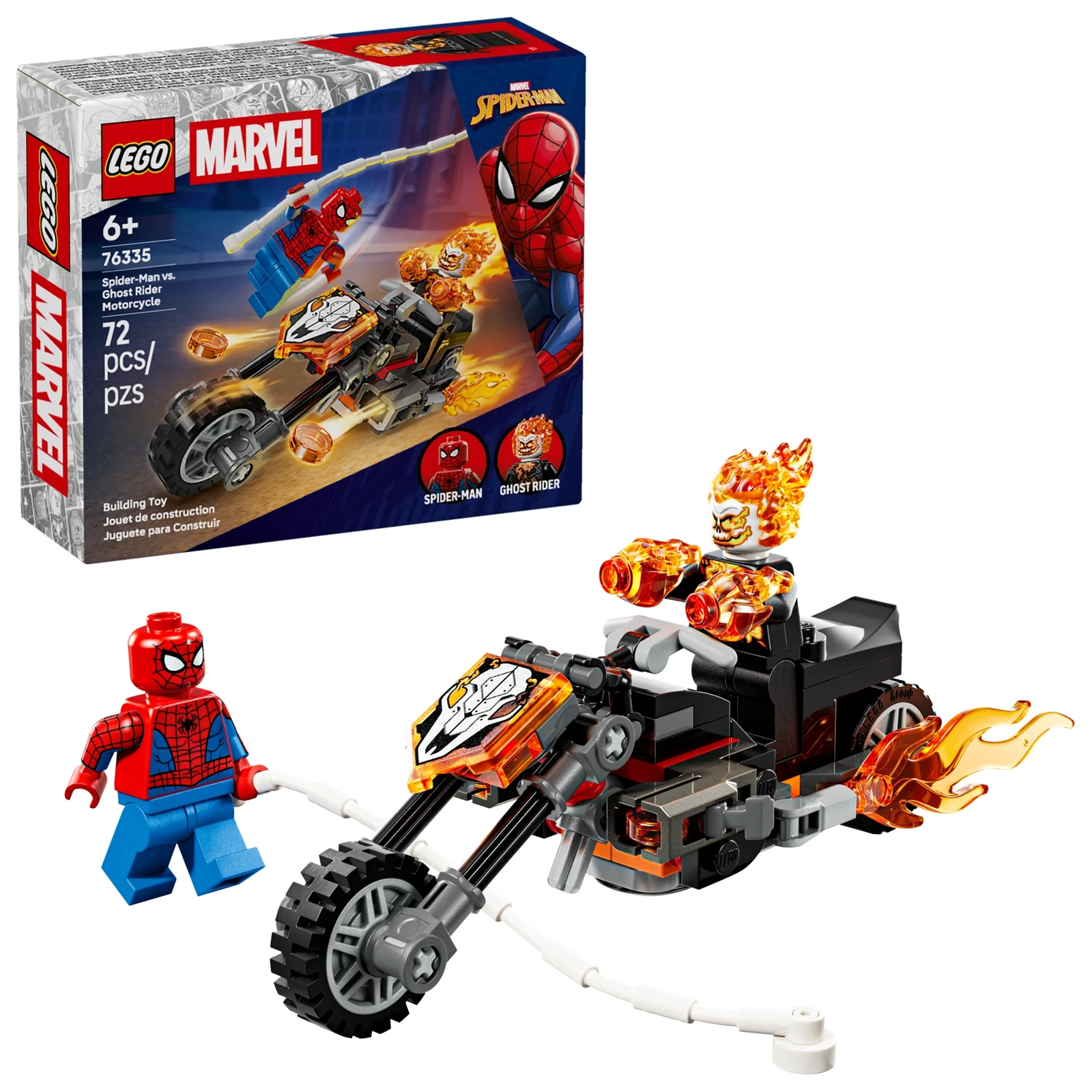 LEGO® Marvel Super Heroes Spider-Man vs. Ghost Rider auf seinem Motorrad 76335 (1/11) LEGO® Marvel Super Heroes Spider-Man vs. Ghost Rider auf seinem Motorrad 76335 (1/11)