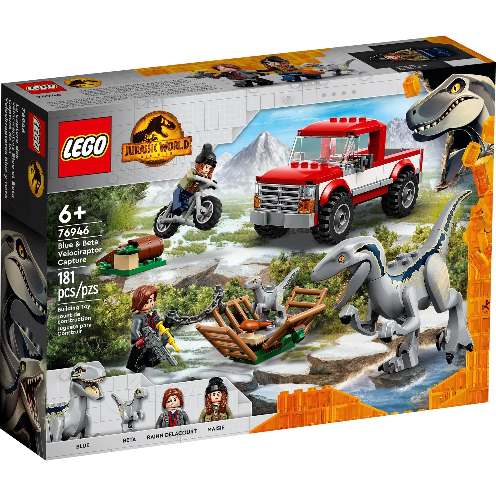 Lego® Jurassic World™ Blue Beta Velociraptor Capture 76946