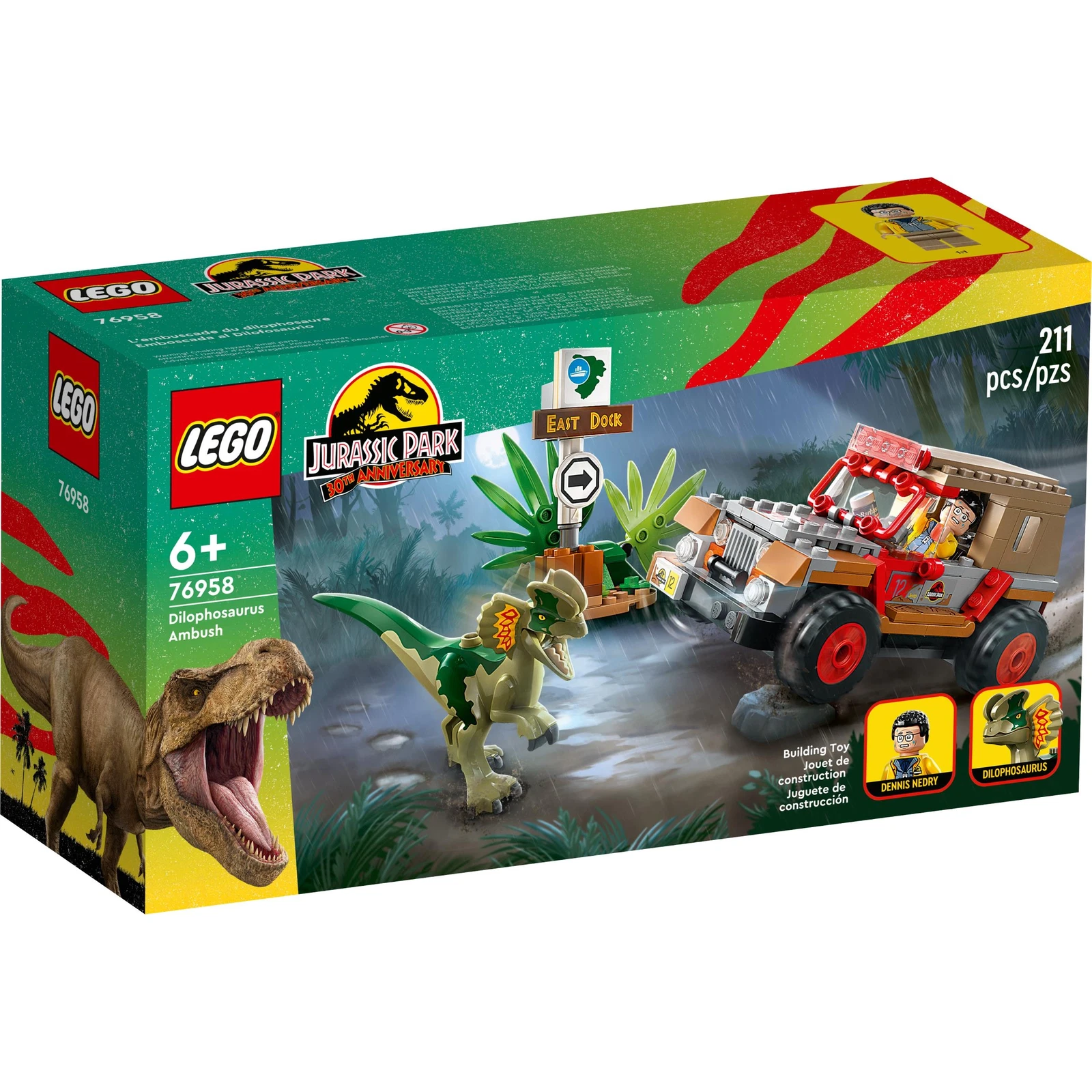 LEGO® Jurassic World™ L'embuscade du dilophosaure 76958 (1/8) LEGO® Jurassic World™ L'embuscade du dilophosaure 76958 (1/8)