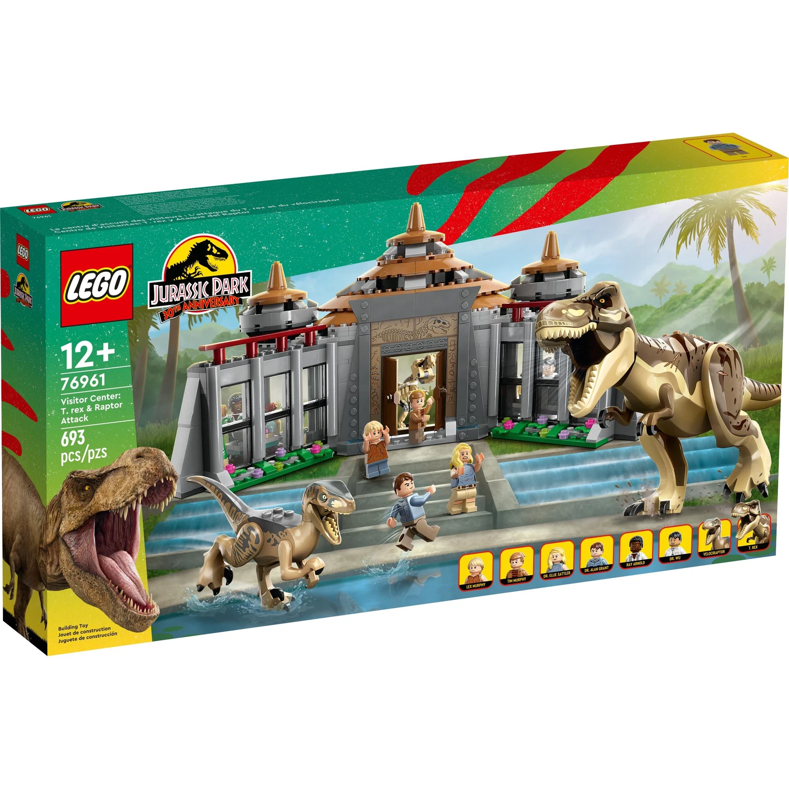 LEGO® Visitor Center: T. rex & Raptor Attack 76961