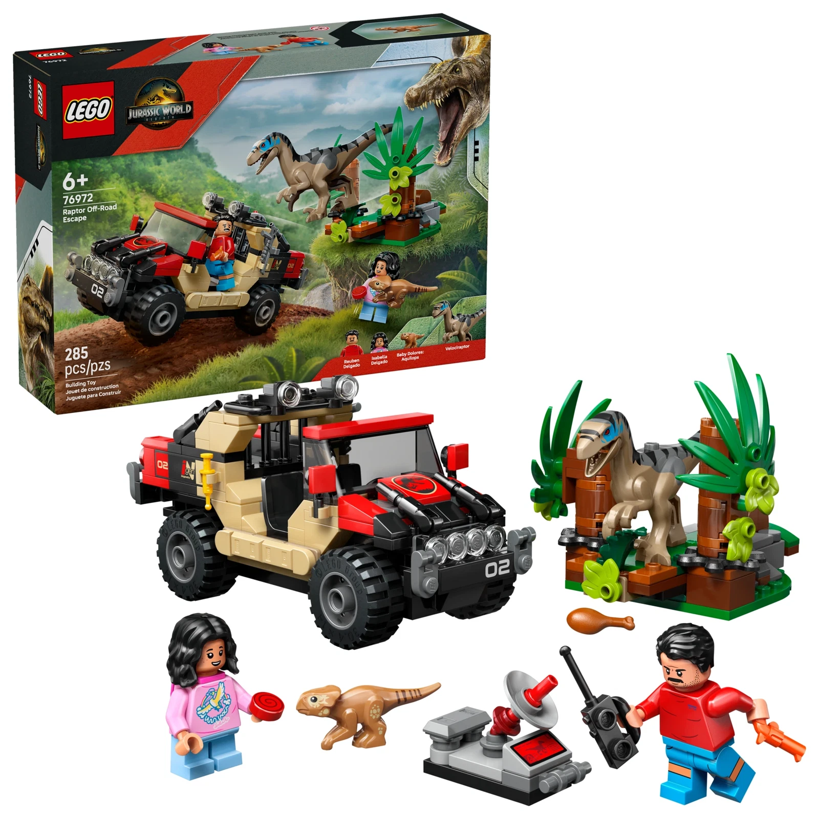 LEGO® Jurassic World™ Raptor Off-Road Escape 76972 (1/10) LEGO® Jurassic World™ Raptor Off-Road Escape 76972 (1/10)