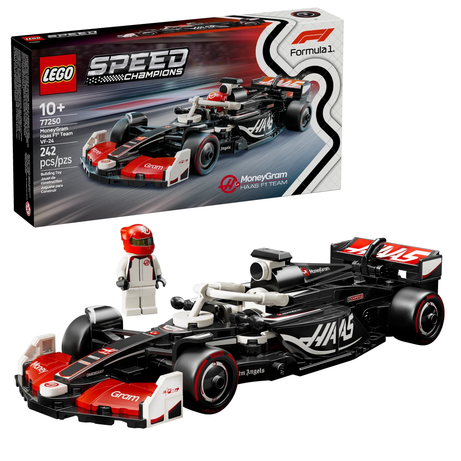 LEGO® Speed Champions MoneyGram Haas F1 Team VF-24 Race Car 77250 (1/3) LEGO® Speed Champions MoneyGram Haas F1 Team VF-24 Race Car 77250 (1/3)