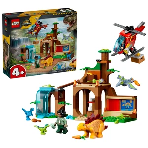 LEGO® Jurassic World™ Rettungszentrum für Junge Velociraptoren, Stegosaurier und Pteranodon 77981