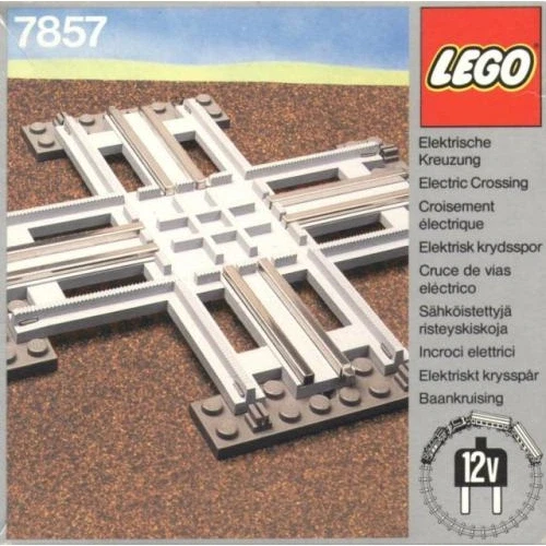 LEGO® Trains Crossing, Electric Rails Grey 12V 7857 (1/1) LEGO® Trains Crossing, Electric Rails Grey 12V 7857 (1/1)