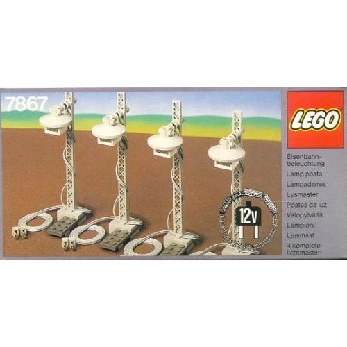 LEGO® Trains 4 Lighting Standards Electric 12V 7867 (1/1) LEGO® Trains 4 Lighting Standards Electric 12V 7867 (1/1)