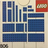 LEGO® Basic Extra Plates Blue 806 (1/1)