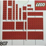 LEGO® Basic Extra Plates Red 807 (1/1)