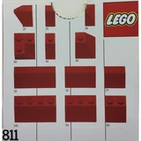 LEGO® Basic Red Roof Bricks, Steep Pitch 811 (1/1)