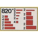 LEGO® Basic Red Plates Parts Pack 820 (1/1)