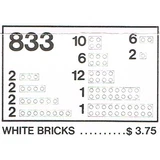 LEGO® Basic White Bricks Parts Pack 833 (1/1)