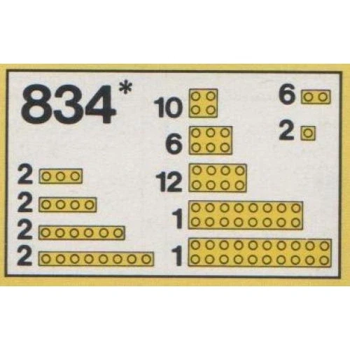 LEGO® Basic Yellow Bricks Parts Pack 834 (1/1) LEGO® Basic Yellow Bricks Parts Pack 834 (1/1)