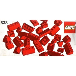 Red Roof Bricks Parts Pack, 45° 838