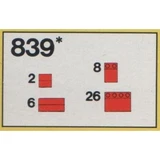 LEGO® Basic Red Roof Bricks Parts Pack, 33° 839 (1/1)