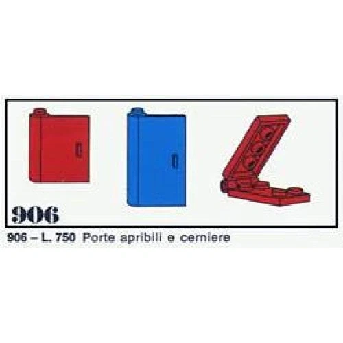 LEGO® System 12 doors and 5 hinges 906 (1/1) LEGO® System 12 doors and 5 hinges 906 (1/1)