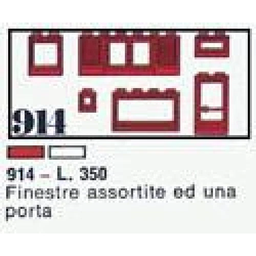 LEGO® System Windows, White 914 (1/1) LEGO® System Windows, White 914 (1/1)