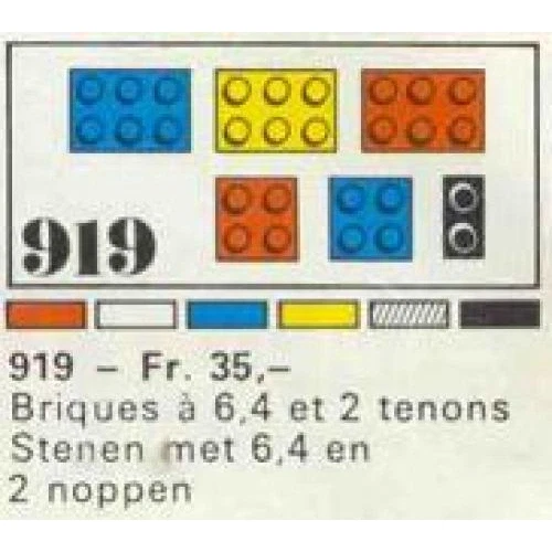 LEGO® System 31 bricks with 2, 4 and 6 studs 919 (1/1) LEGO® System 31 bricks with 2, 4 and 6 studs 919 (1/1)