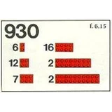 LEGO® Basic Red Bricks 930 (1/1)
