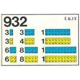 LEGO® Basic Blue and Yellow Bricks 932 (1/1)