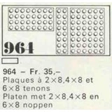 LEGO® System 10 building plates 2 x 8, 4 x 8, 6 x 8 964 (1/1)