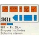 34 sloping profile bricks, including profile peak bricks, Blue 981 thumbnail-0
