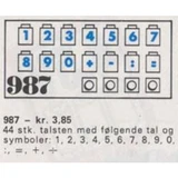 LEGO® System Number Bricks 987 (1/1)