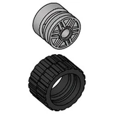LEGO® Education Small Wide Tire & Hub 991331 (1/1) LEGO® Education Small Wide Tire & Hub 991331 (1/1)