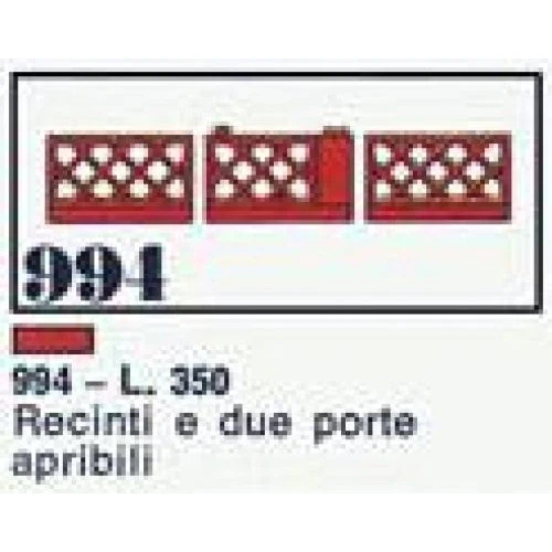 LEGO® System Fences with garden gates 994 (1/1) LEGO® System Fences with garden gates 994 (1/1)